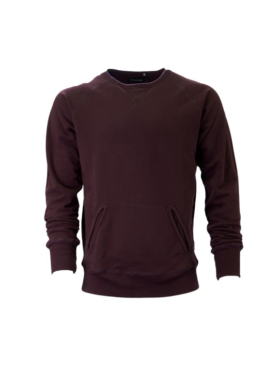 Project A by Zanerobe Men's Witcombe Crew Sweatshirt Small Burgundy Acid