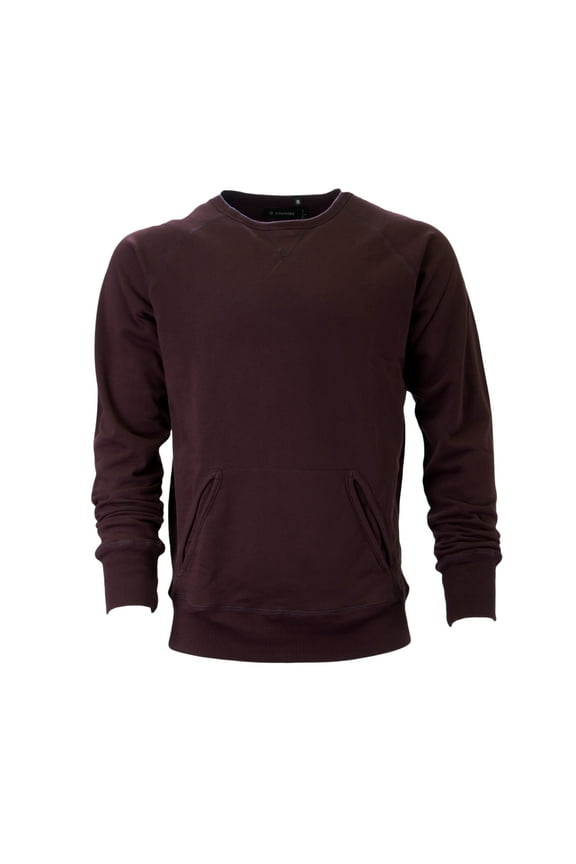 Project A by Zanerobe Men's Witcombe Crew Sweatshirt X-Large Burgundy Acid
