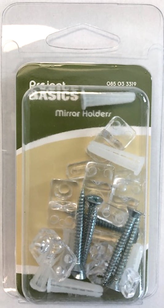 Project Basics 6 Pack Clear Mirror Holder Clips - Walmart.com