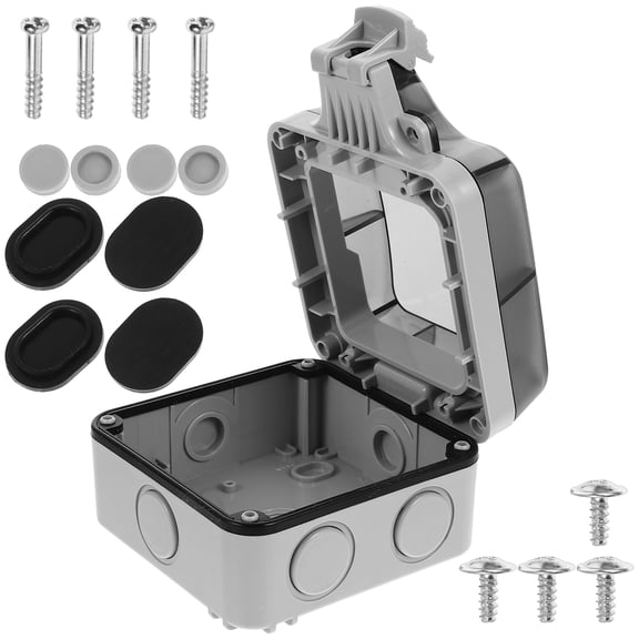 Raindrops Plastic Electrical Junction Box for Outdoor Projects Weatherproof 1 Set