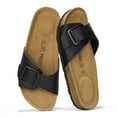 thumbnail image 1 of Project Cloud 100% Genuine Leather w/ Memory Foam Big Buckle Sandals for Women (Ibiza), 1 of 8