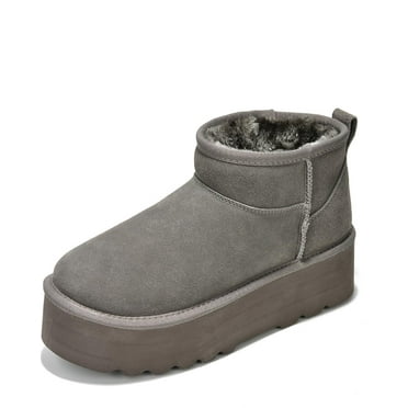 Project Cloud 100% Genuine Suede Leather Ankle Boots for Women (Huggy)