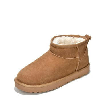 Project Cloud 100% Genuine Suede Snow Boots - Ankle Boots for Women (Hippy)