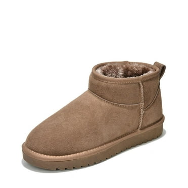 Project Cloud 100% Genuine Suede Snow Boots - Ankle Boots for Women (Hippy)