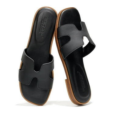 Project Cloud Women's Sandals - Comfortable Memory Foam Flat Sandals for Women (Jannel)