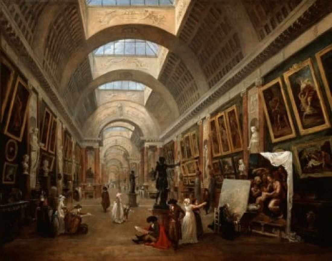 Project For The Disposition Of The Grand Gallery 1796 Hubert Robert (1733-1808 French) Oil On Canvas Musee du Louvre Paris France Canvas Art - Hubert Robert (18 x 24)