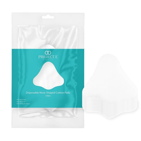 Project E Beauty 100pcs Disposable Nose Masks | Non-woven Cotton Pads | DIY Skincare | Dry Skin