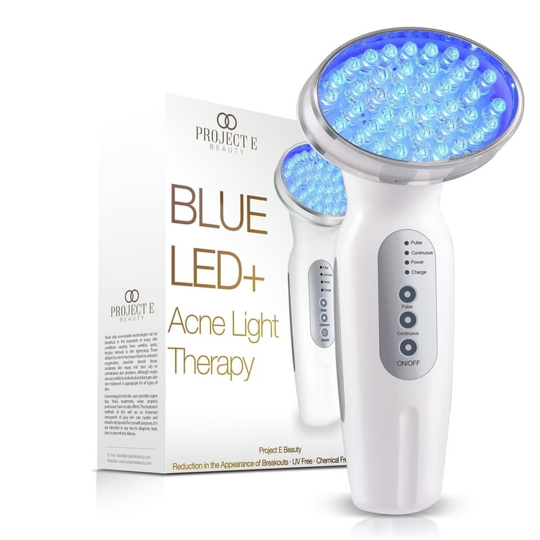Project E Beauty Blue LED+ | Portable Acne Light Therapy | Pore