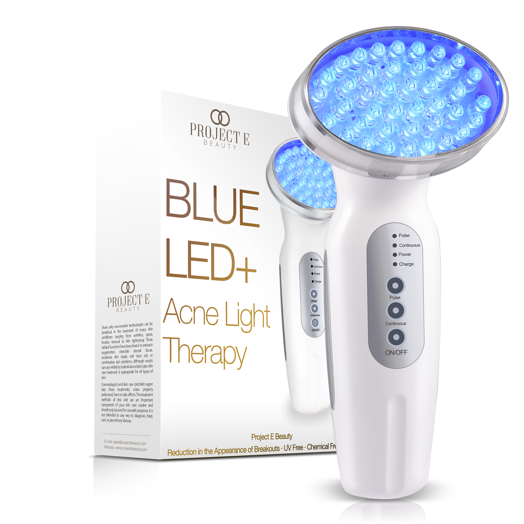 Project E Beauty Blue LED+ | Acne Light Therapy | Spots Removal | Minimize Pores | for Oily Skin - image 1 of 9