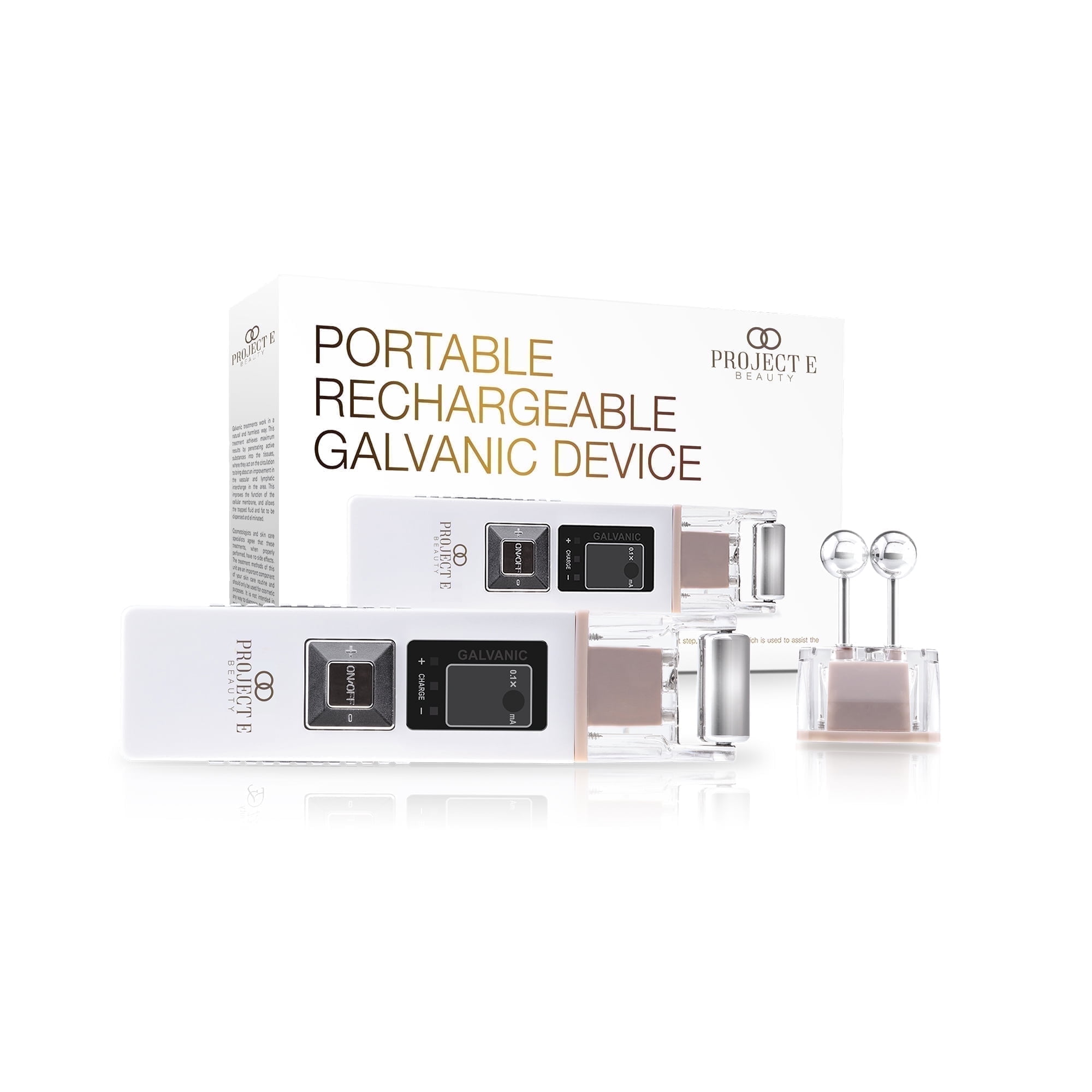 Project E Beauty Gava Wand Galvanic Wonder Roller for Facial Lifting, Skin Firming, Anti-Aging