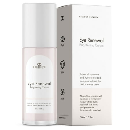 Eye Renewal Brightening Cream by Project E Beauty | Under Eye Bags | Intense Hydration | Anti-Wrinkle