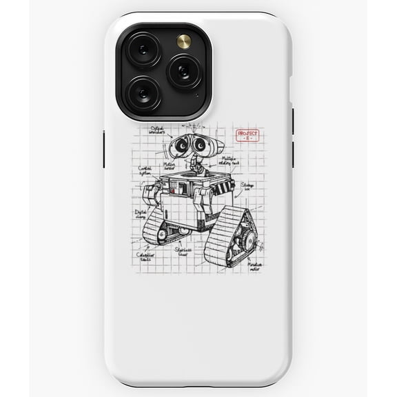 Project E Sci-Fi Robot Graphic Art G3487 Phone Case for iPhone17 16 15 14 13 12 11 Pro Max
