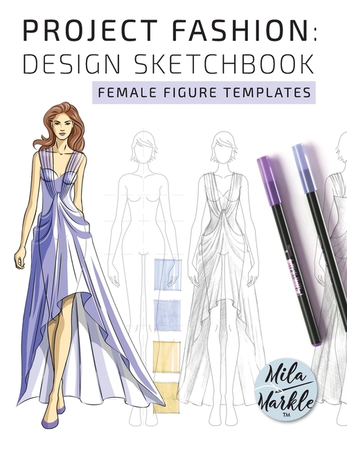 Project Fashion: Design Sketchbook (Female Figure Templates) (Paperback) 