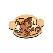 Project Genius Inc. Monkey Madness Puzzle - Laser-Cut Wooden Logic Game