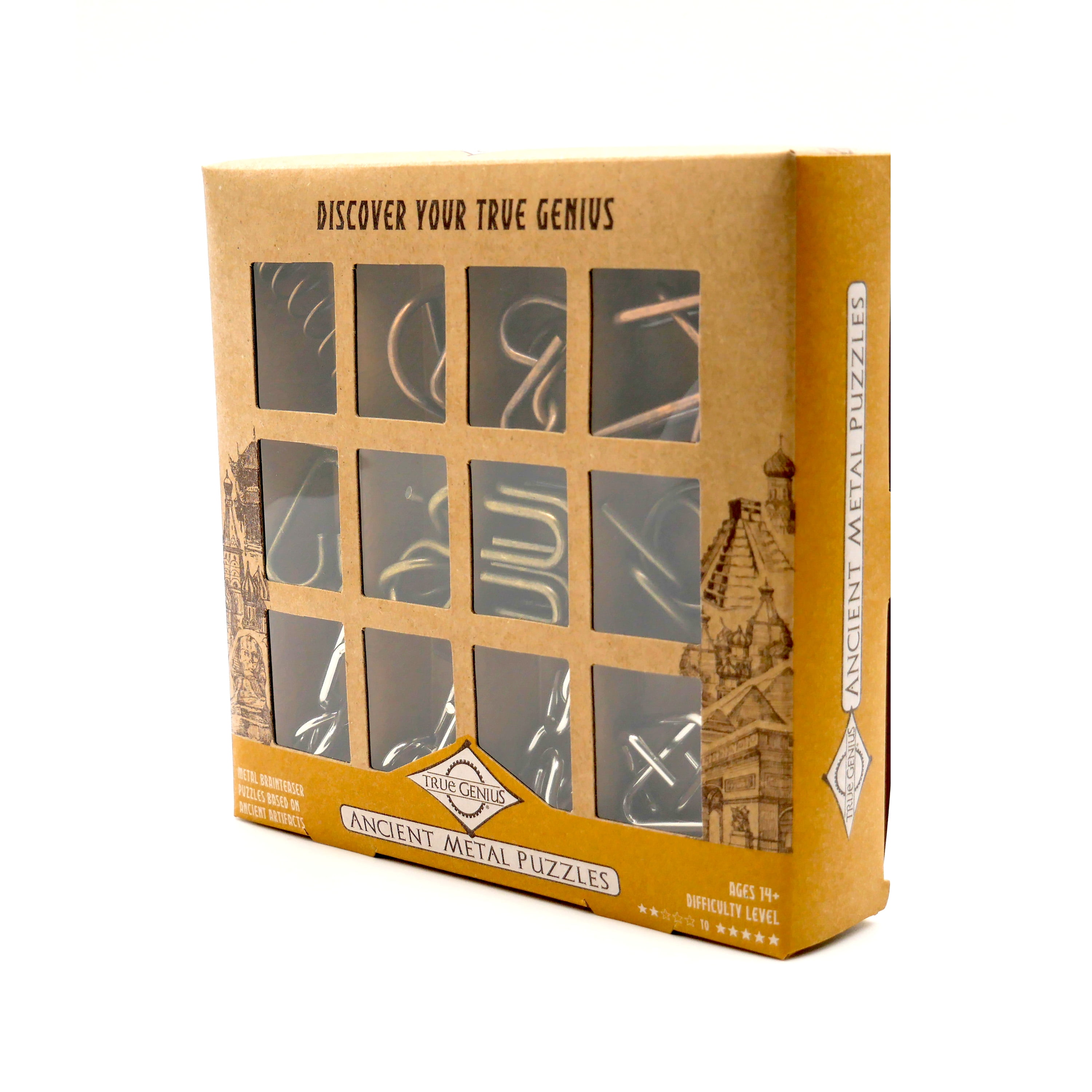 Project Genius TG404 Ancient Metal Puzzle, 12 Piece - Walmart.com