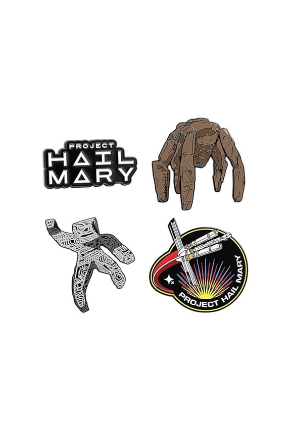 Project Hail Mary 4-Piece Enamel Pin Set
