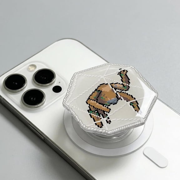 Project Hail Mary Rocky Acrylic Magsafe Phone Grip, Pixel Art Rocky Phone Grip, Grip