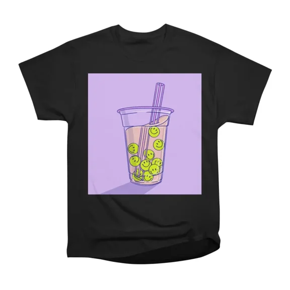 Project Happy Bubble Tea T-Shirt Tee Gift For Him Merch For Her Apparel For Friend