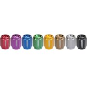 Project Kics Leggdura Racing Valve Cap Set, Black