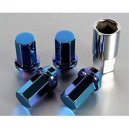 Project Kics WHPC01 12 x 1.5 Titanium Blue Caliber Lug Nut