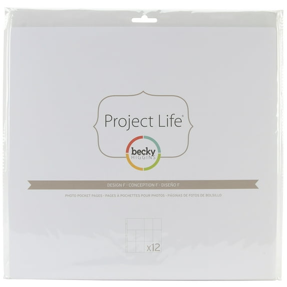 Project Life Photo Pocket Pages 12/Pkg-Design F