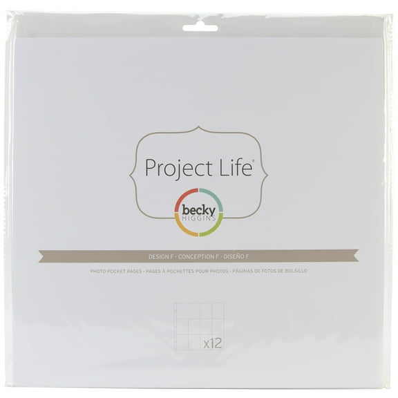 Project Life Photo Pocket Pages 12/Pkg-Design F