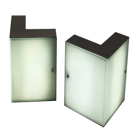 Project Lighting Ohr-02 LED Wall Mount Corner Lights Modern Fixture With Glass