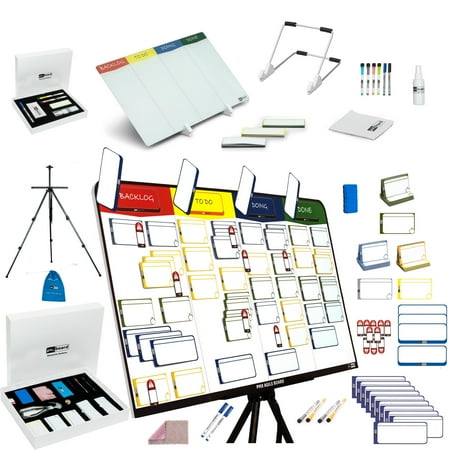 Project Management Board Set, Combo Set X. Agile Project Management Bundle Kit. Ultimate Project Management Planner Toolkit. Full Magnetic Kanban Board Set and Desktop Kanban Board Set in one set
