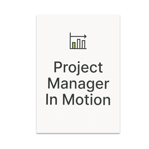 Project Manager In Motion Wall Art - Project Management Enthusiast - 13x19 Poster Print