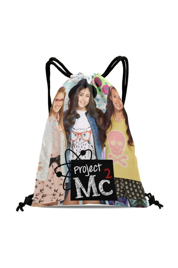 Project Mc2 Drawstring Backpack Bag Party Favors Goodies Merch Gym Waterproof Swimming Beach Fans