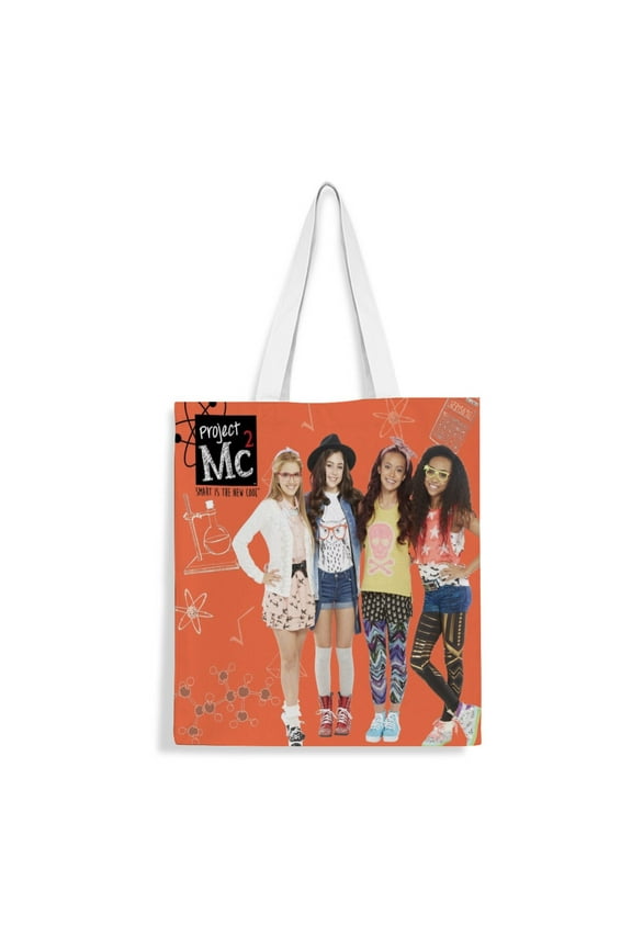 Project Mc2 Tote Bag Fans Inspired Gift Lover Shoulder Bag Shopping Canvas Merchandise