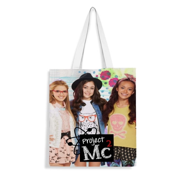 Project Mc2 Tote Bag Fans Inspired Gift Lover Shoulder Bag Shopping Canvas Merchandise