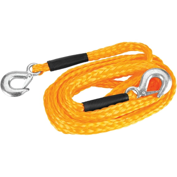 Performance Tool 1930 14 Heavy Duty Polypropylene Braided Rope with Drop Forged Carbon Steel Hooks - 1334Lbs Safe Working Load Limit
