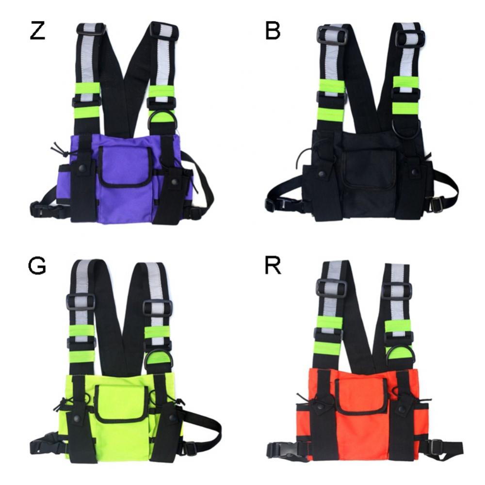 Project Retro Chest Rig Bag Reflective Vest Hip Hop