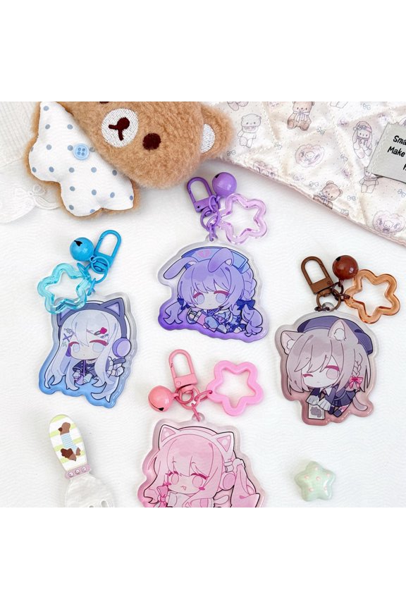 Project Sekai Acrylic Keychain - Fluffy Ribbon - Nightcord at 25:00 (1 keychain)