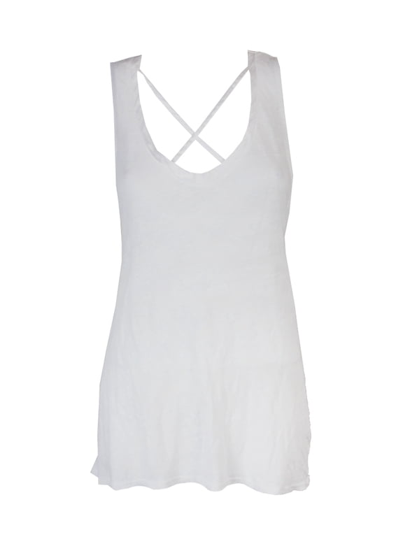 Project Social Ivory Strappy Tank Top L