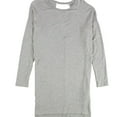 thumbnail image 1 of Project Social T Womens Back Cut-Out Basic T-Shirt, Grey, Medium, 1 of 2