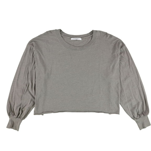 Project Social T Womens Cropped Basic T-Shirt, Grey, Small