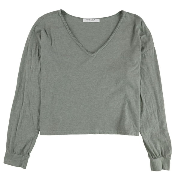 Project Social T Womens Relaxed V-neck Basic T-Shirt, Green, X-Large