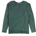 thumbnail image 1 of Project Social T Womens Side Panel Long Sleeve Basic T-Shirt, Green, Small, 1 of 2