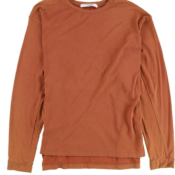 Project Social T Womens Side Panel Long Sleeve Basic T-Shirt, Orange, Small