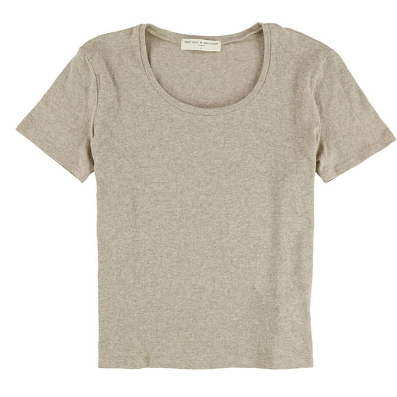 Project Social T Womens Solid Basic T-Shirt, Brown, Medium