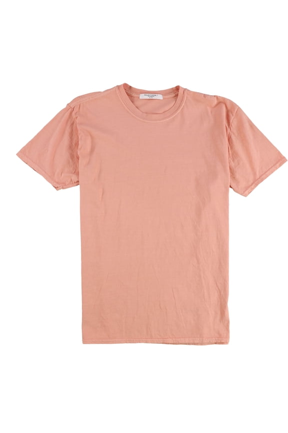Womens Solid Oversized Basic T-Shirt, Orange, One Size