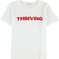 thumbnail image 1 of Project Social T Womens Thriving Graphic T-Shirt, White, Large, 1 of 2