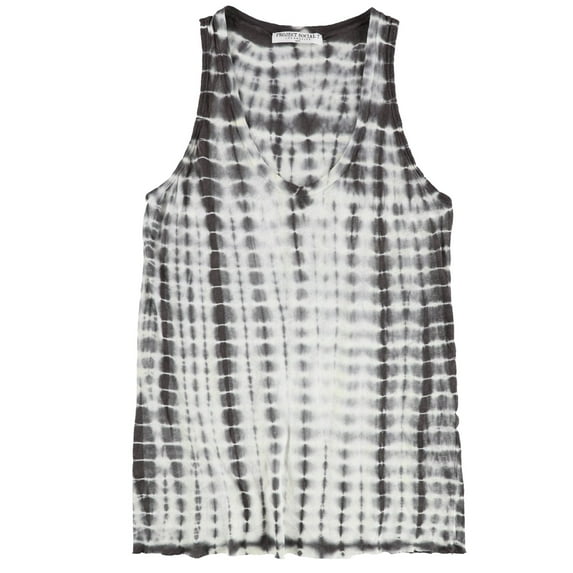 Project Social T Womens Tie-Dye Tank Top, White, Small