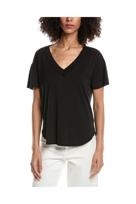 womens  Baltimore V-Neck T-Shirt, xs, Black