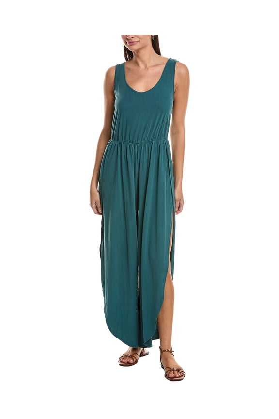 womens  Do It Again Scoop Neck Jumpsuit, xs, Blue
