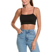 Project Social T womens Floating Rib Cropped Tank, m, Black