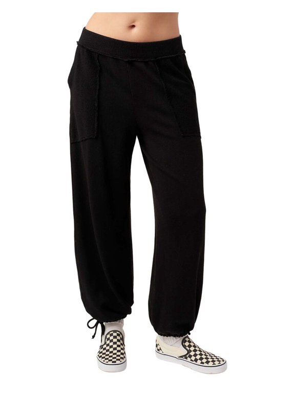 womens Going Places Mixed Textured Pant, s, Black