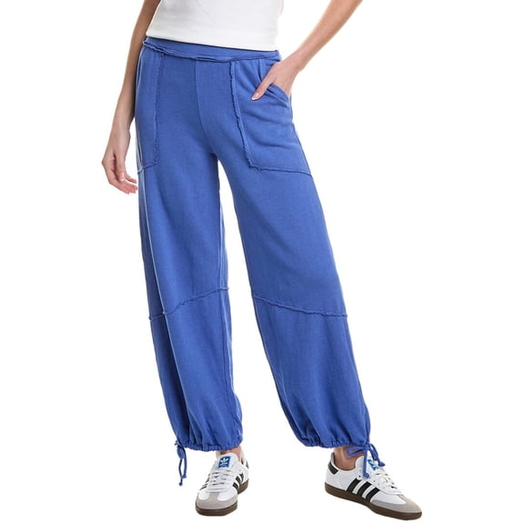 Project Social T womens  Mystic Parachute Terry Jogger Pant, l, Blue